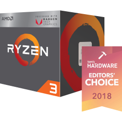 CPU AMD RYZEN 3 2200G (3.5Ghz, Turbo 3.7Ghz, 4C/4T, 6MB, VEGA81, 65W) AM4