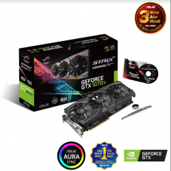 VGA CARD ASUS GTX1070Ti A8G ROG STRIX 8GB 256BIT 3 FAN AURA RGB