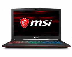 LAPTOP MSI GP63 8RE 411VN (Core i7 8750H, Ram 16GB, HDD 1TB + 128GB, Màn hình 15.6" FHD, VGA 6G 1060, WIN 10)