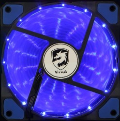 FAN CASE 12CM VITRA BLUE LED FROST (Led 15 bóng xanh dương)