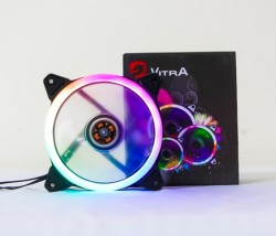 COMBO 3 FAN CASE 12CM VITRA RGB RING LED WITH CONTROLLER