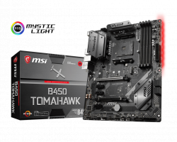 MAINBOARD MSI B450 TOMAHAWK. AMD Ryzen AM4. DDR4x4. HDMI/DVI
