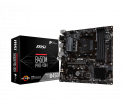 MAINBOARD MSI B450M PRO-VDH. AMD Ryzen AM4. DDR4x4. HDMI/DVI/DSUB