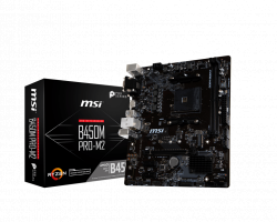 MAINBOARD MSI B450M PRO-M2. AMD Ryzen AM4. DDR4x2. HDMI/DVI/DSUB