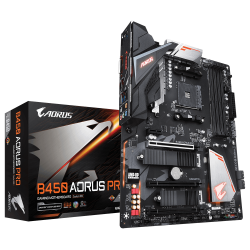 MAINBOARD GIGABYTE B450 AORUS PRO. AMD Ryzen AM4. DDR4x4 (HDMI/DVI)
