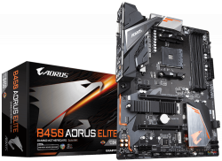 MAINBOARD GIGABYTE B450 AORUS ELITE. AMD Ryzen AM4. DDR4x4 (HDMI/DVI)