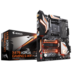 MAINBOARD GIGABYTE X470 AORUS GAMING 5 WIFI. AMD Ryzen AM4. DDR4x4