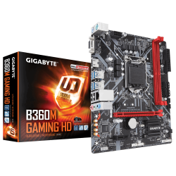 MAINBOARD GIGABYTE B360M GAMING HD. LGA1151V2. DDR4x2 (HDMI/DSUB)