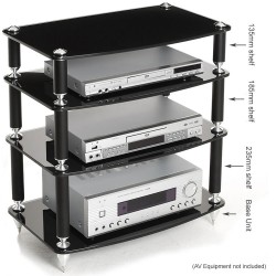 Kệ Amply Audio VSK-110 (kính cường lực 12mm, 4 đợt kính)