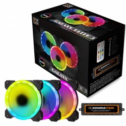 Combo 3 Fan Case Xigmatek EN40254 12cm Led RGB vòng RGB 2 mặt