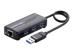 Hub USB 3 Port 3.0+ 1Port Lan Ugreen 20266