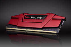Bộ nhớ Ram DDR4 8GB/2666Mhz GSKILL RIPJAWS V (F4-2666C19S-8GVR) Tản nhiệt nhôm đỏ
