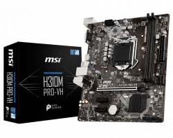 MAINBOARD MSI H310M PRO-VH. LGA 1151V2. DDR4x2. DSUB/HDMI