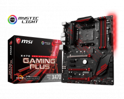 MAINBOARD MSI X470 GAMING PLUS. AMD AM4. DDR4x4. DVI/HDMI