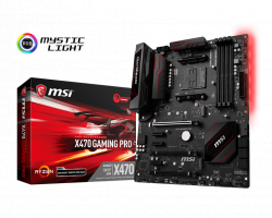 MAINBOARD MSI X470 GAMING PRO. AMD AM4. DDR4x4. HDMI/DVI
