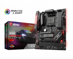 MAINBOARD MSI B350 GAMING PRO CARBON. AMD RYZEN 4. DDR4X4. HDMI/DVI