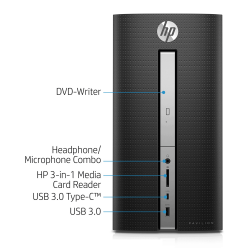 PC HP PAVILION 570 P087d (3JT85AA) (G4560/4G/1TB/RW/WF/K/M/W10H64)
