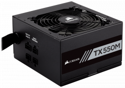 Bộ nguồn CORSAIR 550W TX550M 80 PLUS GOLD (CP9020133NA) SEMI MODULAR