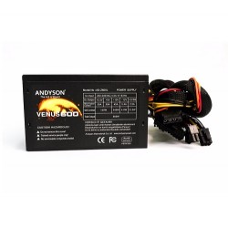 Bộ nguồn cao cấp ANDYSON 600W VENUS. FAN 12CM. BLACK