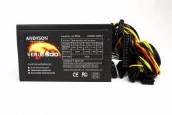 Bộ nguồn cao cấp ANDYSON 500W VENUS. FAN 12CM. BLACK