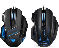 Chuột chơi game Aula 989 Black Led