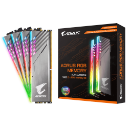 RAM Gigabyte AORUS RGB 16GB (2x8Gb) DDR4 3200 (GP-AR32C16S8K2SU416R)