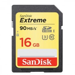 Thẻ nhớ SDHC Extreme 16GB SanDisk C10 90MB/s