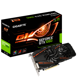 VGA CARD GIGABYTE GTX1060 6GB GAMING (N1060G1-GAMING-6GD) 192BIT 2 FAN