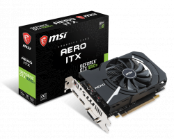 VGA CARD MSI GTX1050Ti AERO ITX 4G OCV1. 4GB DDR5 128BIT 1 FAN