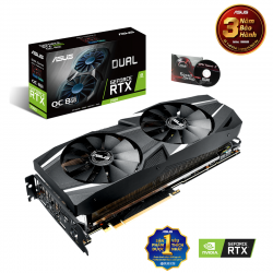 VGA CARD ASUS RTX2080 OC Edition 8GB GDDR6 256BIT 2 FAN (DUAL-RTX2080-O8G)