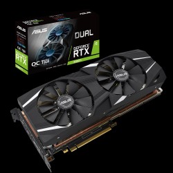 VGA CARD ASUS RTX2080 Ti OC Edition 11GB GDDR6 352BIT 2 FAN (DUAL-RTX2080TI-O11G)