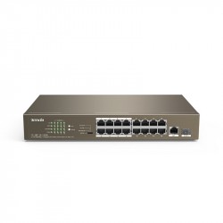 Switch Tenda 16 port POE+01 Giga 1000M+01 1G SFP (TEF1118P sắt)