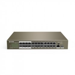 Switch Tenda 24 port POE+01Giga 1000M+ 01 1G SFP (TEF1126P sắt)