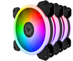 COMBO 3 FAN CASE 12CM FORGAME RGB CATEYE WT CONTROL (kèm Remote)