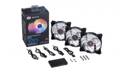 COMBO 3 FAN CASE COOLERMASTER MASTER FAN PRO MFP120AB RGB WITH CONTROL