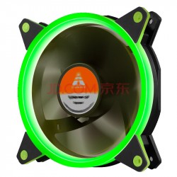 FAN CASE GOLDENFIELD ACF-120 LED GREEN 12CM