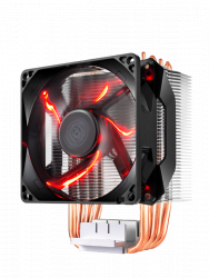 FAN CPU COOLER MASTER MASTER H410R RED LED (2066/2011-3/1151/1150/AM4)