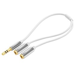 Cáp AV 3.5mm to 2 đầu 3.5 Ugreen White (10780)