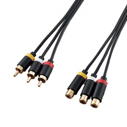 CÁP AV NỐI 3XRCA 1.5M ELECOM DH-WRYNE