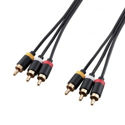 Cáp nối loa AV 3xRCA-3xRCA ELECOM 2M DH-WRYN20