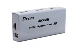 Bộ chia HDMI 4Port DTech DT7144 Full HD 1080 (1in 4 out)