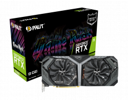 VGA CARD PALIT RTX2080 GAMEROCK PREMIUM 8GB GDDR6 256BIT 2 FAN