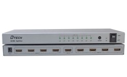 Bộ chia tín hiêu HDMI 1 cổng vào 8 cổng ra DTECH DT-7148
