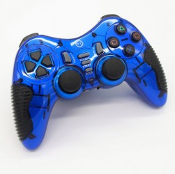 TAY CẦM CHƠI GAME KHÔNG DÂY N1-W320 USB MÀU XANH (Đơn/Rung)