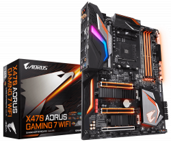 MAINBOARD GIGABYTE X470 AORUS GAMING 7 WIFI. AMD Ryzen AM4. DDR4X4