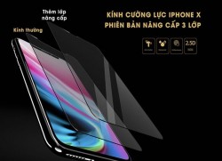 Kính cuờng lực Remax 3 lớp cho Iphone X