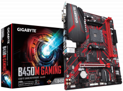 MAINBOARD GIGABYTE B450M GAMING. AMD LGA AM4. DDR4x2.DSUB/HDMI/DVI