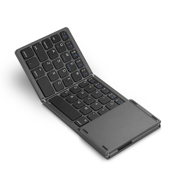 Bàn phím gấp gọn/KEYBOARD BLUETOOTH + TOUCHPAD GLOLUX MLG (đen, gập 3)