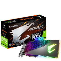 VGA CARD GIGABYTE RTX2080Ti XTREME WATERFORCE WB 11G (N208TAORUSX WB-11GC)
