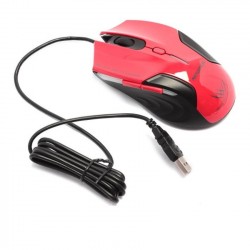 Chuột máy tính/MOUSE NEWMEN N500 PLUS FOR GAMER RED (USB, màu đỏ)